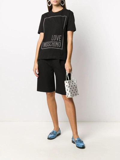 Moschino logo print T-shirt outlook