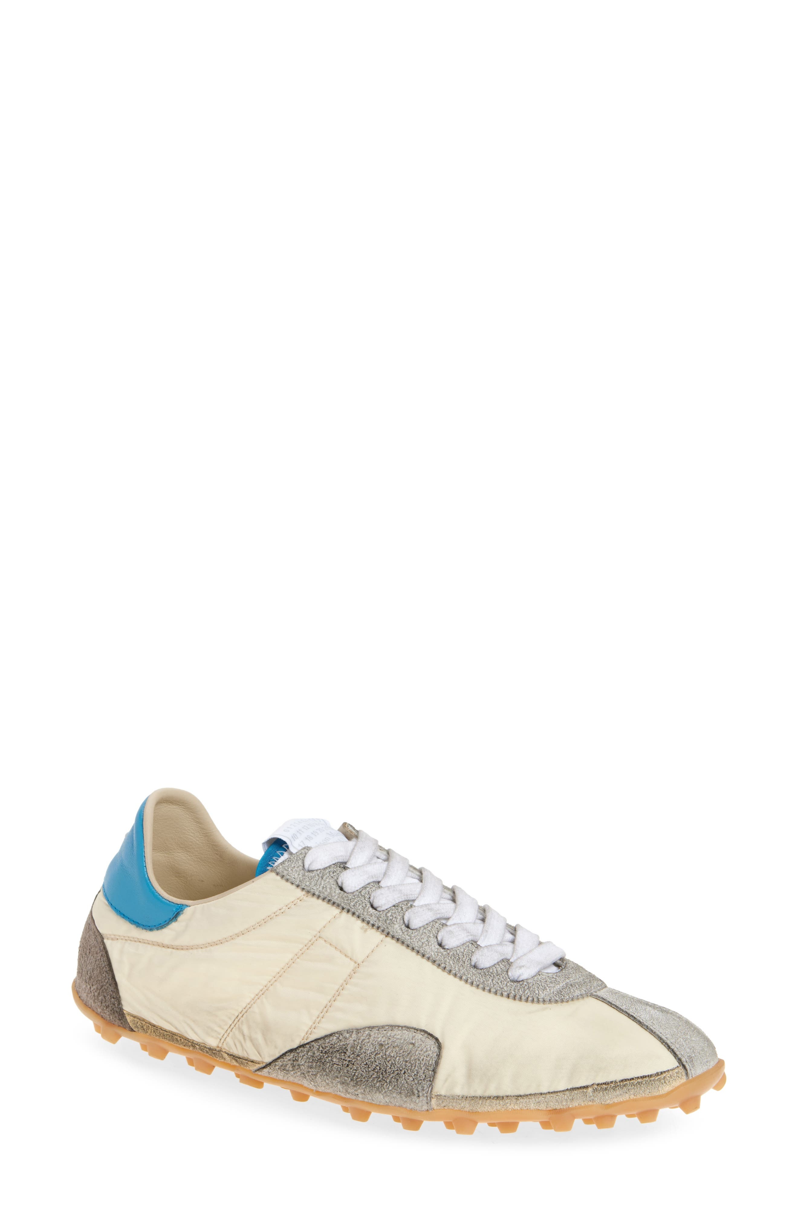 Maison Margiela Sprinter Low Top Sneaker in Lemon/White/Grey at Nordstrom - 1