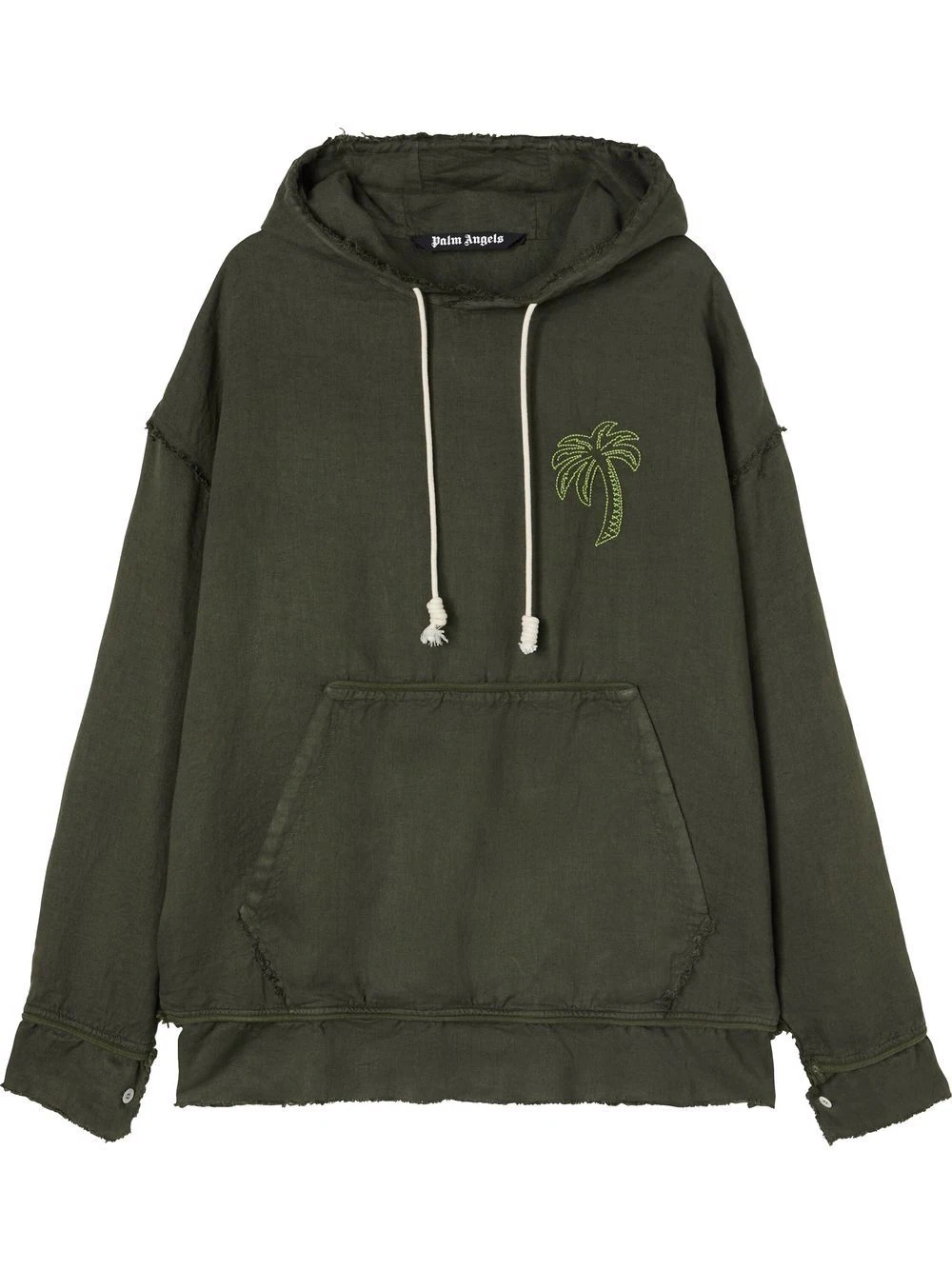 Palm Tree-embroidered hoodie - 1