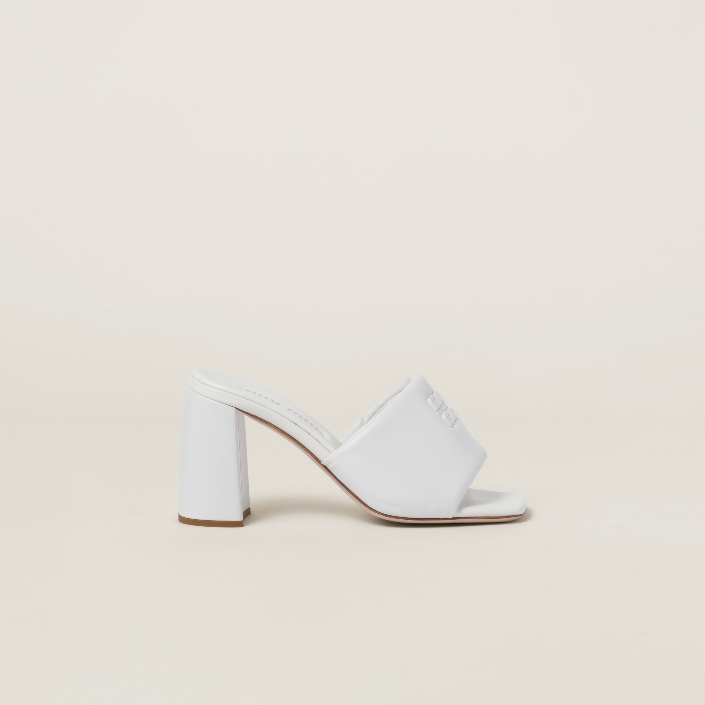 Padded leather sandals - 1