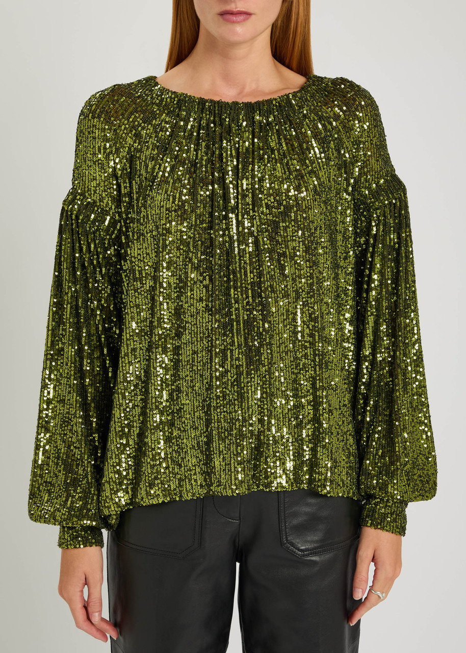 Rabanne Sequin-embellished Mesh top - 2