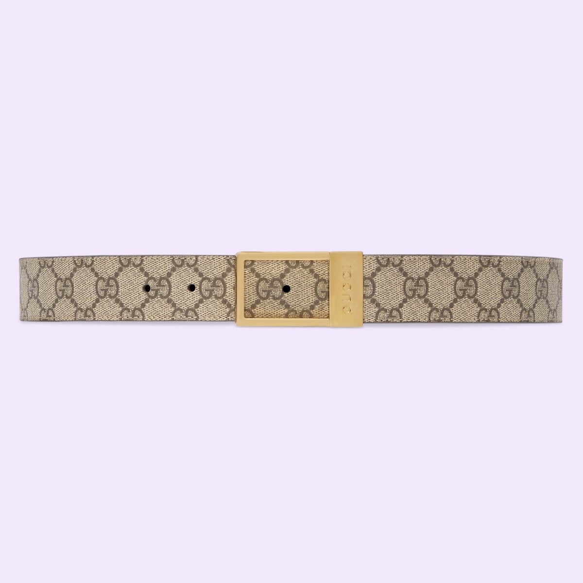 GG belt with rectangular buckle - 1