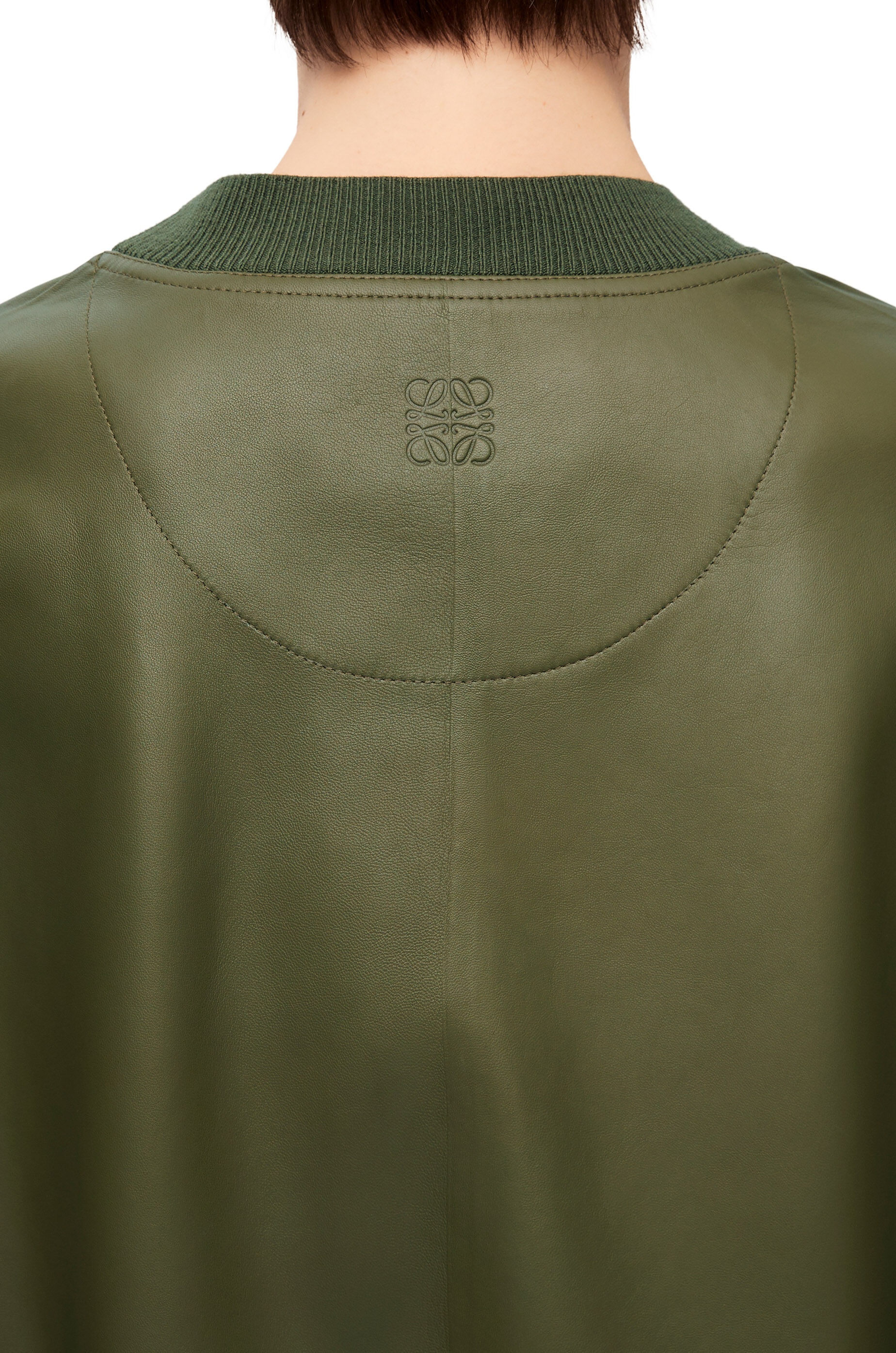 Sweatshirt dress in nappa lambskin - 4