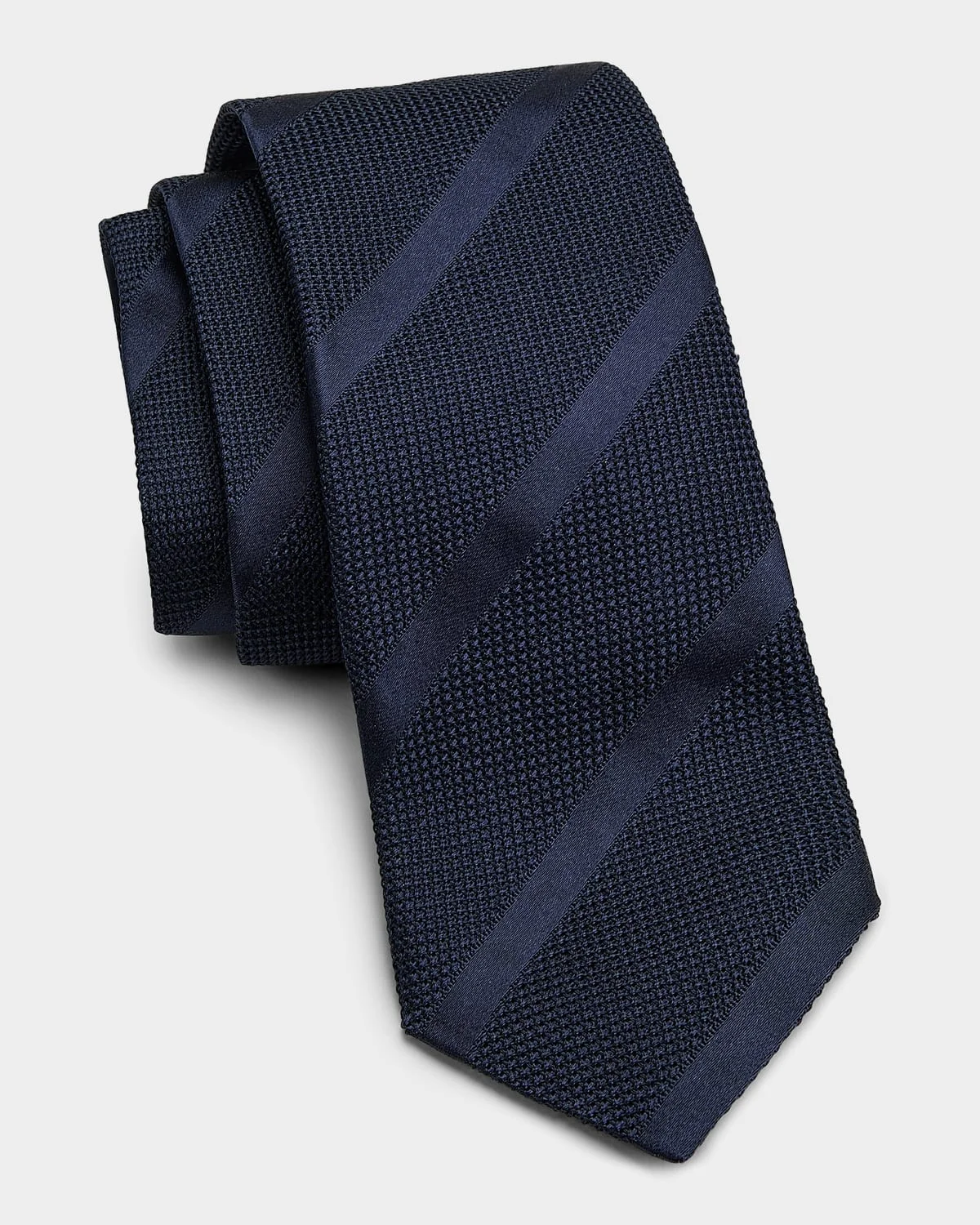Men's Striped Silk Tie - 1