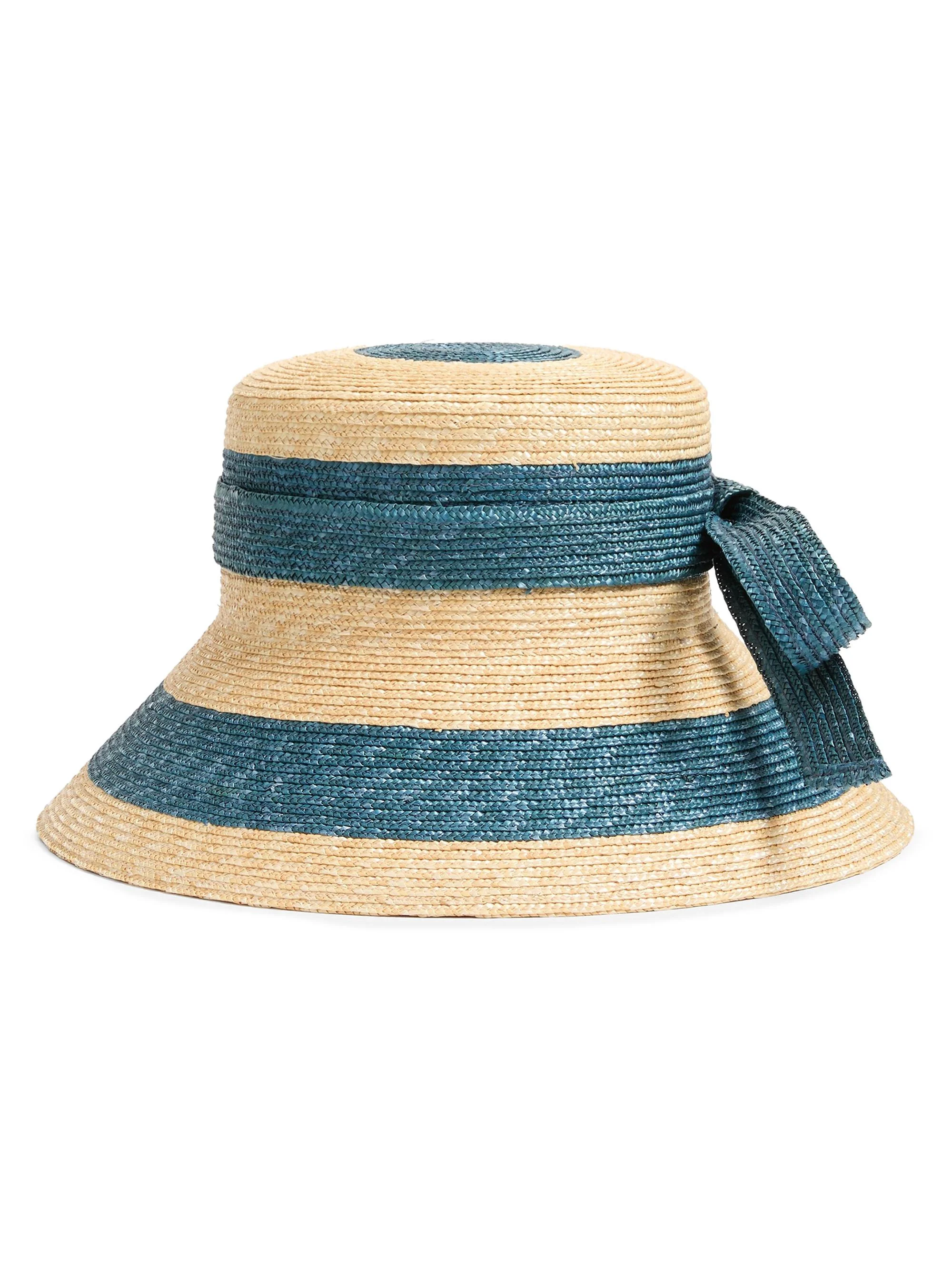 Men's VLogo Signature Straw Bucket Hat - Natural Blue - 1