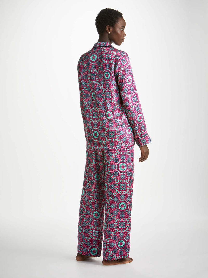 Women's Pyjamas Brindisi 98 Silk Satin Pink - 4
