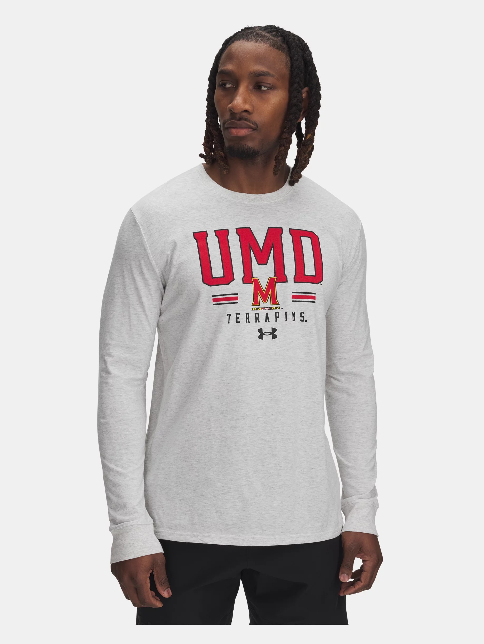 Men's UA Performance Cotton Collegiate Long Sleeve - 2