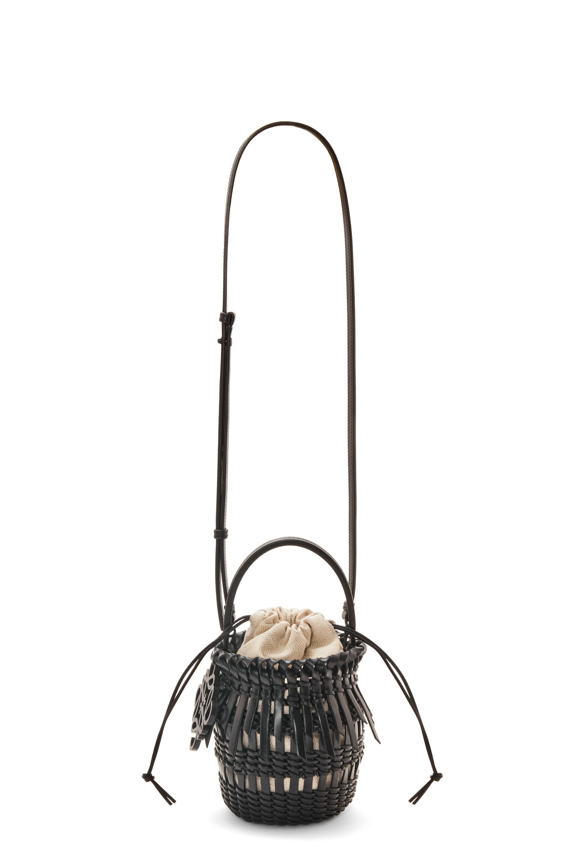 Small Fringe Bucket bag in calfskin - 4