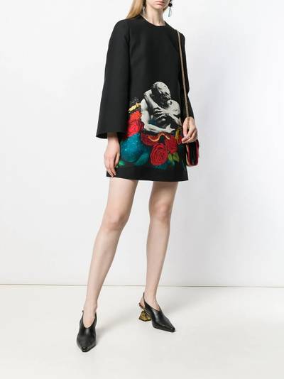 Valentino x Undercover Lovers print dress outlook