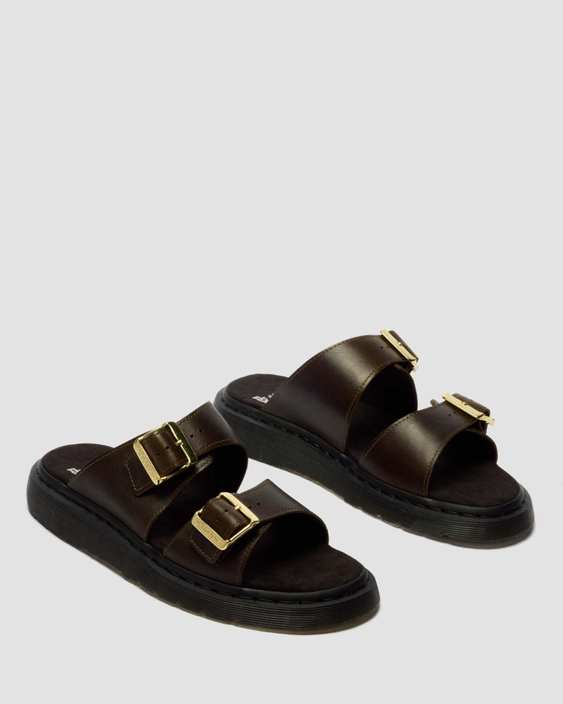 Josef Wyoming Leather Slide Sandals 8