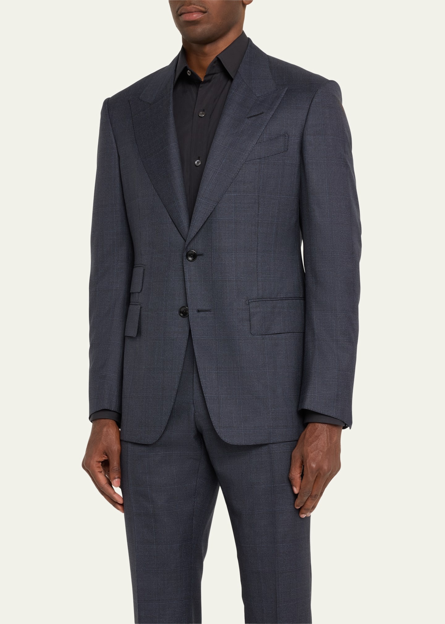 Men's Shelton Prince of Wales Suit - 4