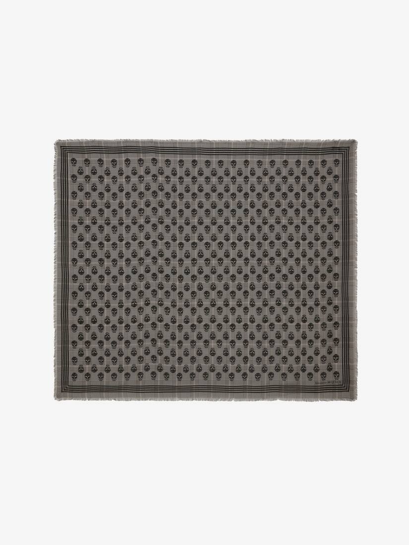 Biker Skull Scarf in Black/ivory - 1