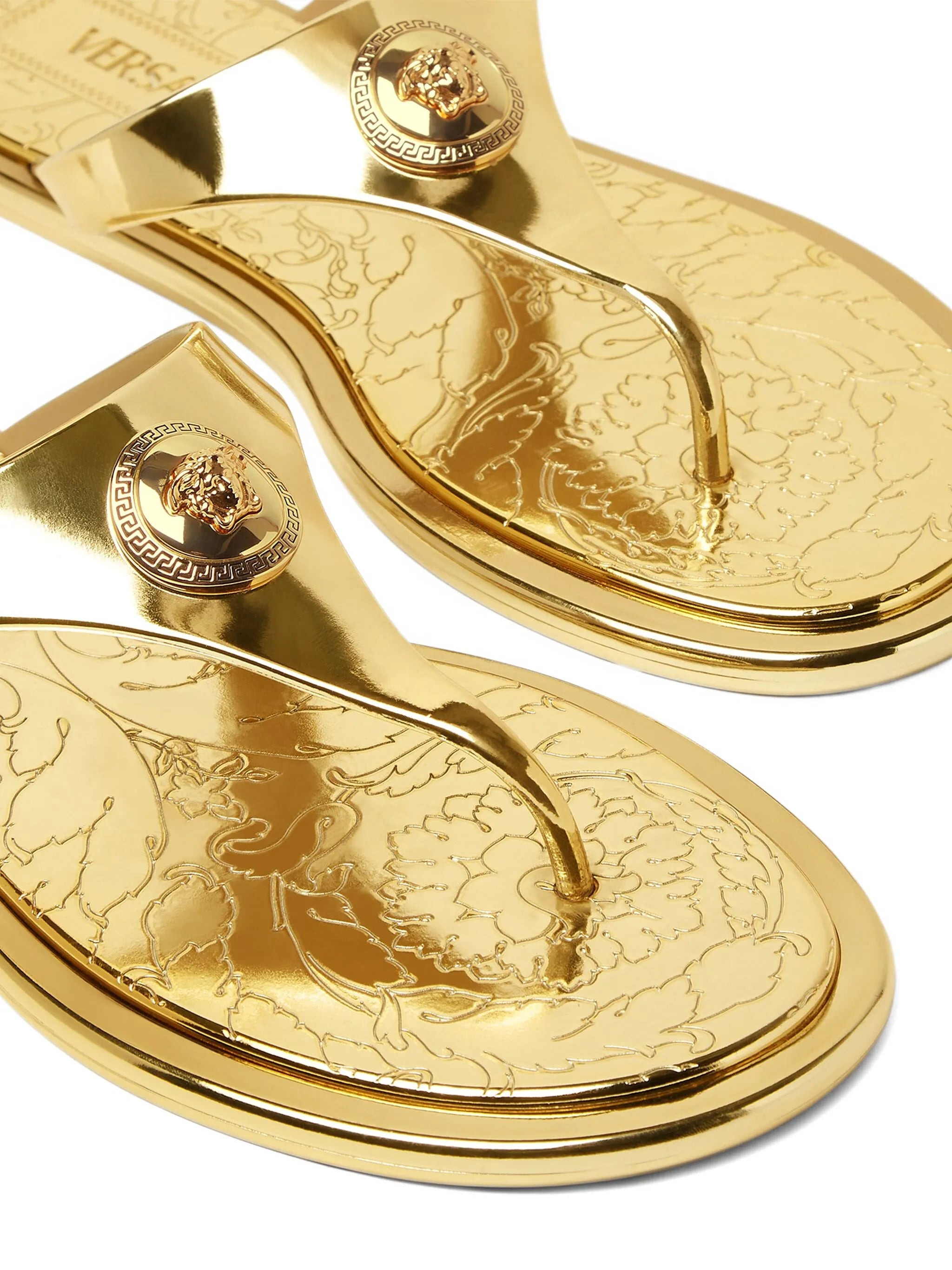 Alia metallic flat sandals - 4