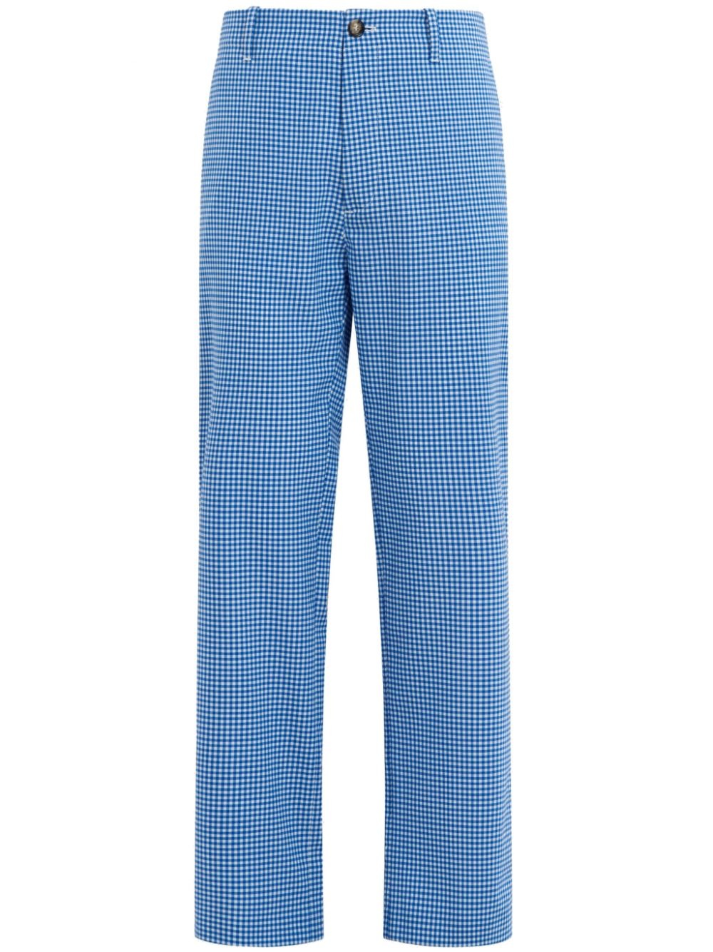 check pattern trousers - 1