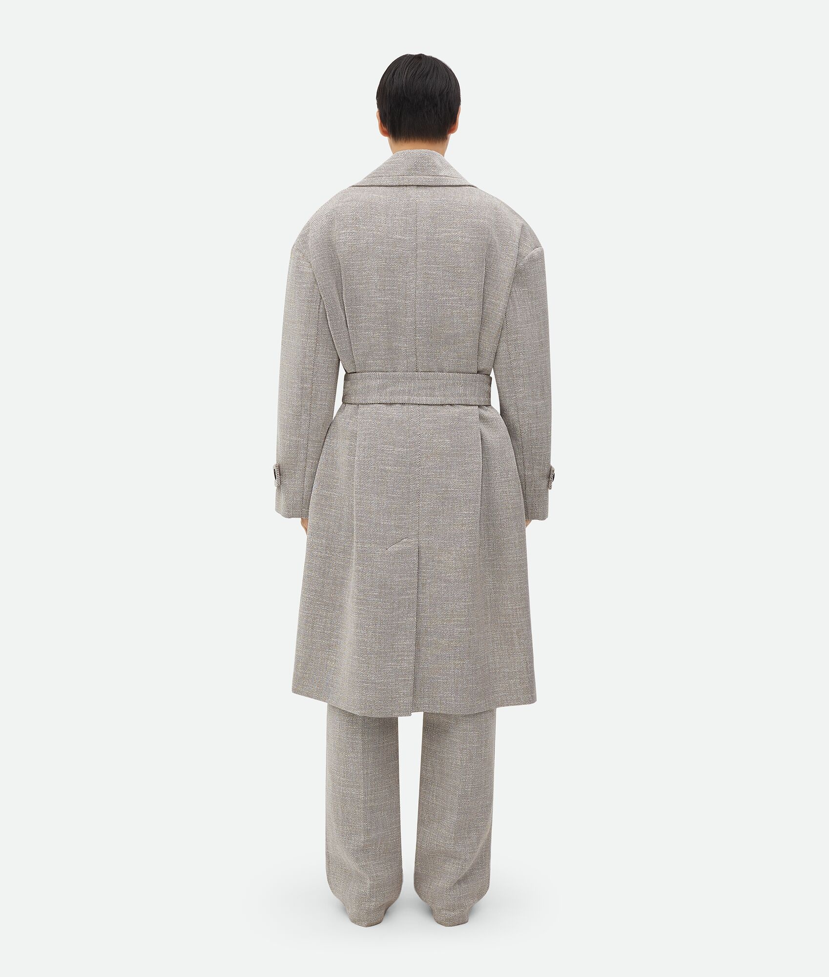 Wool And Cotton Coat - 3