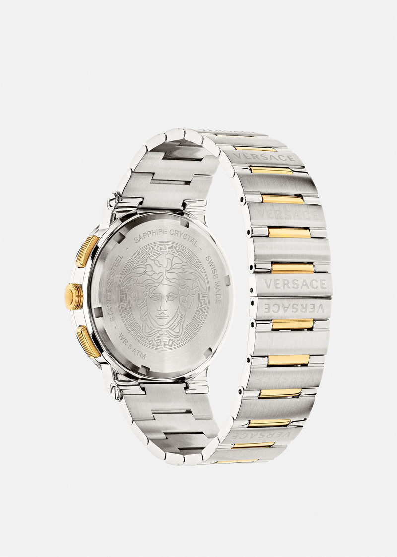 VERSACE Greca Logo Chrono Watch outlook