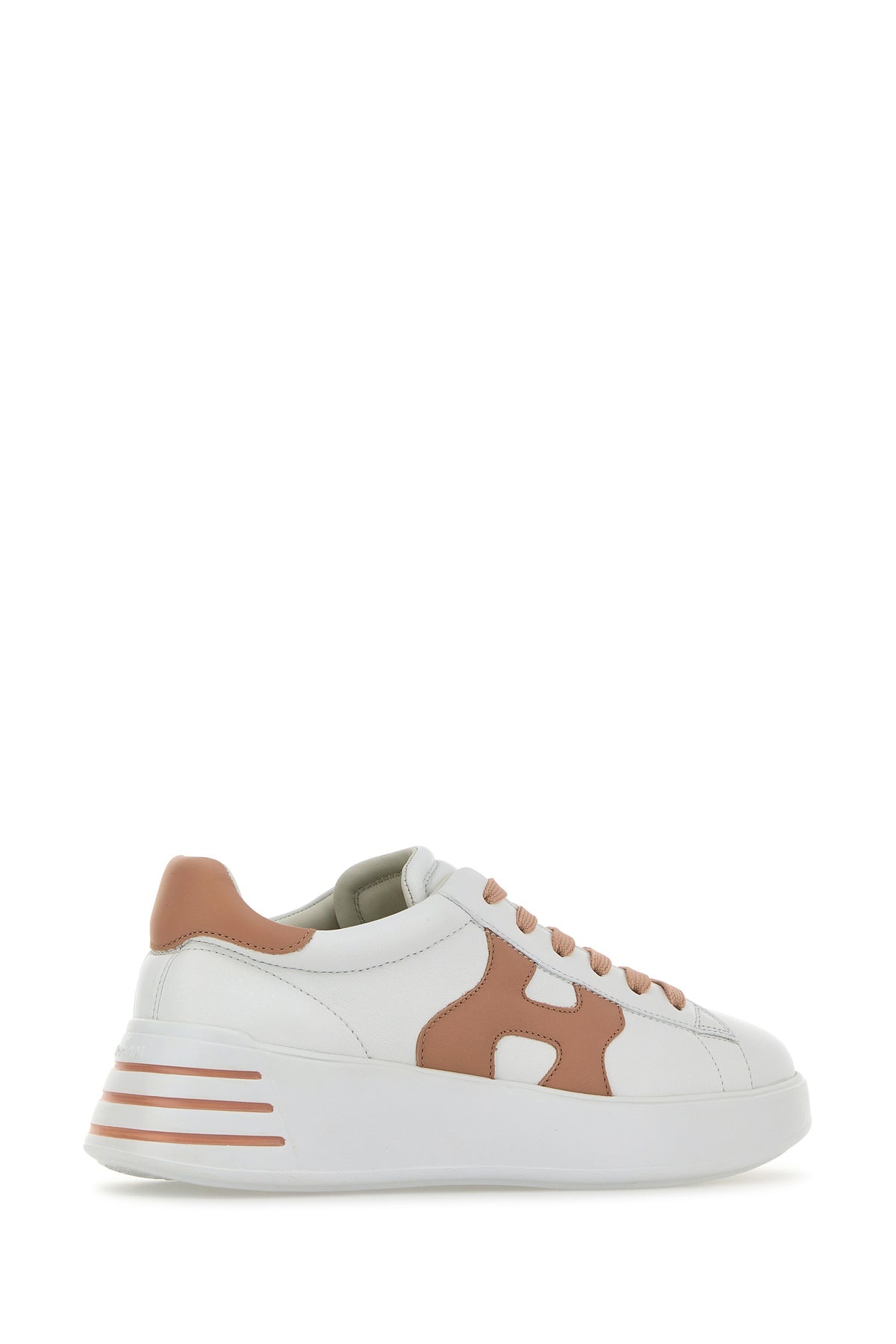 White nappa leather Hogan Rebel sneakers - 3