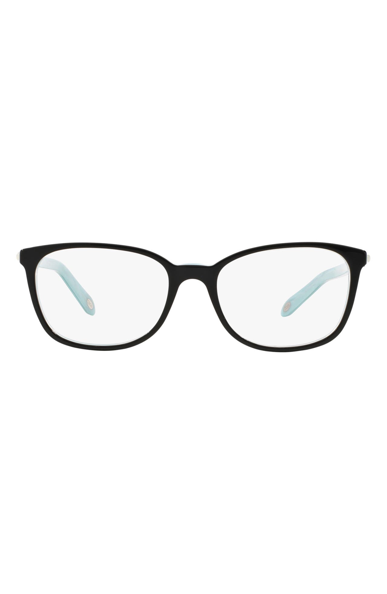 Tiffany & Co. 53mm Square Optical Glasses in Black Blue at Nordstrom - 1