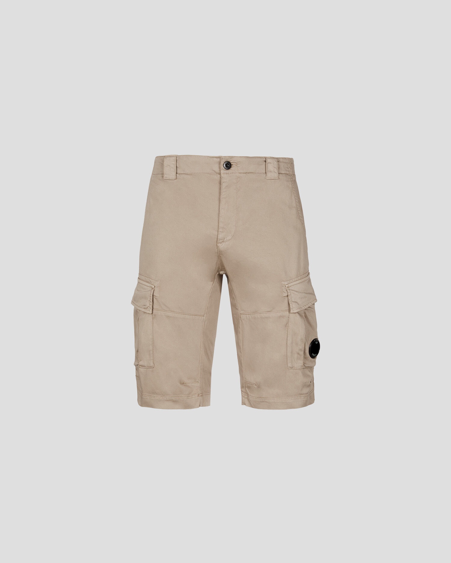 Stretch Sateen Cargo Shorts - 1