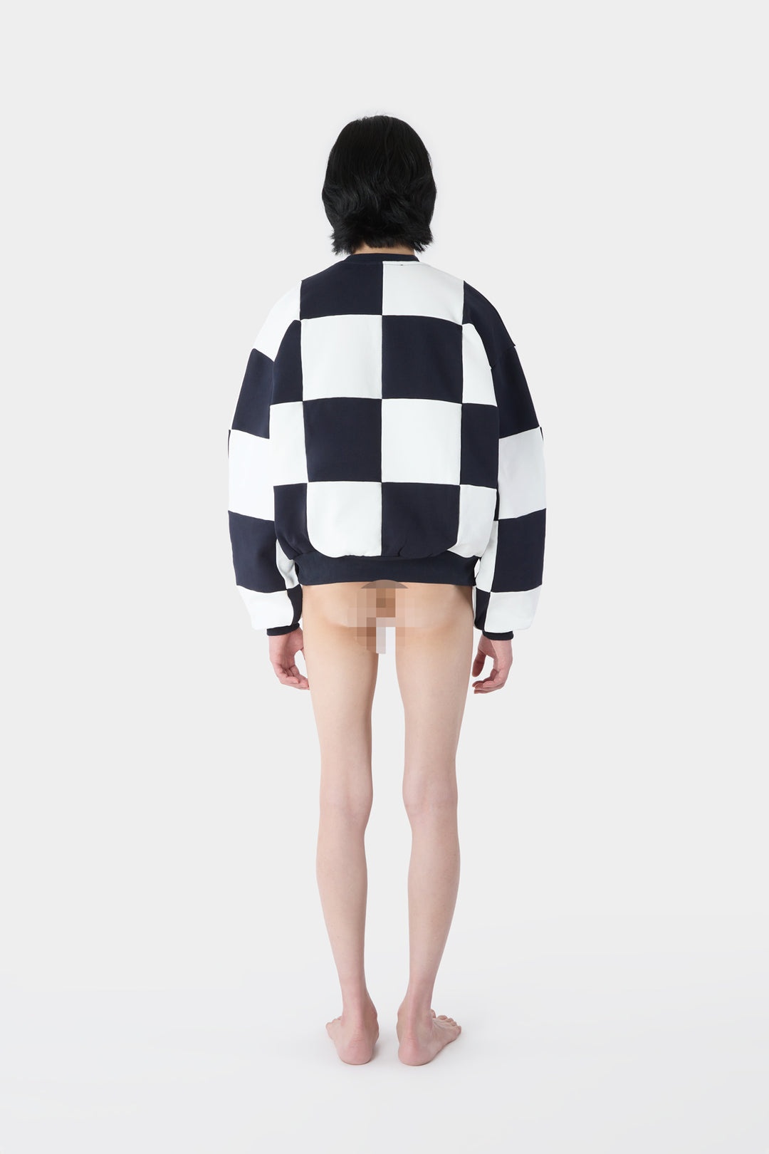 CREWNECK DAMA SWEATSHIRT / dark navy & white - 8