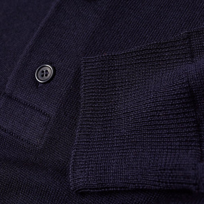 A.P.C. A.P.C. Jerry Long Sleeve Knit Polo outlook