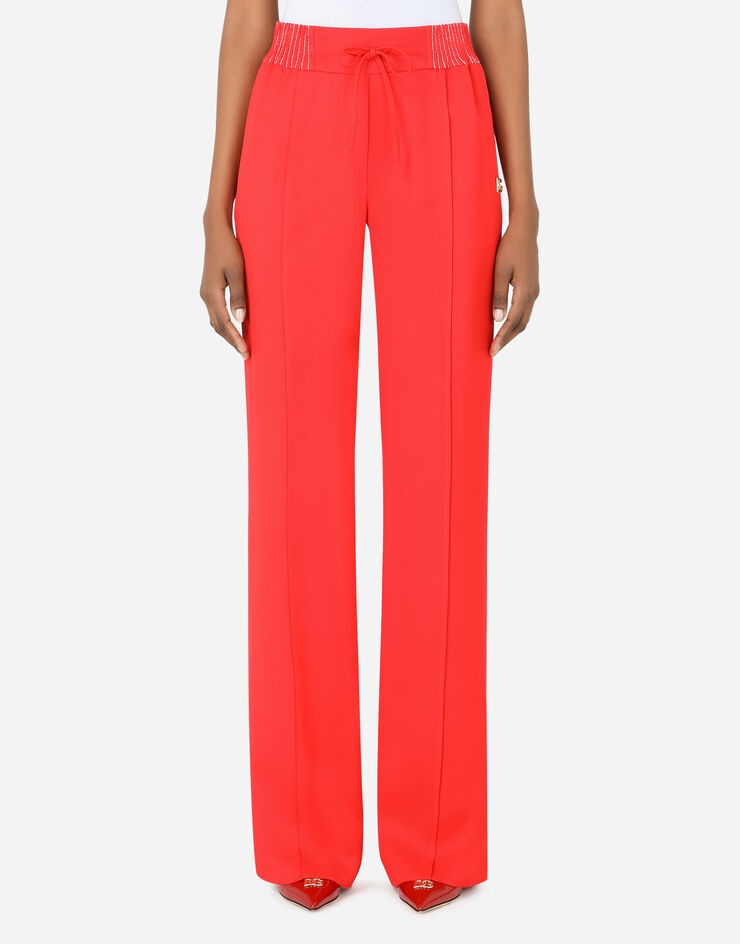 Twill palazzo pants - 1