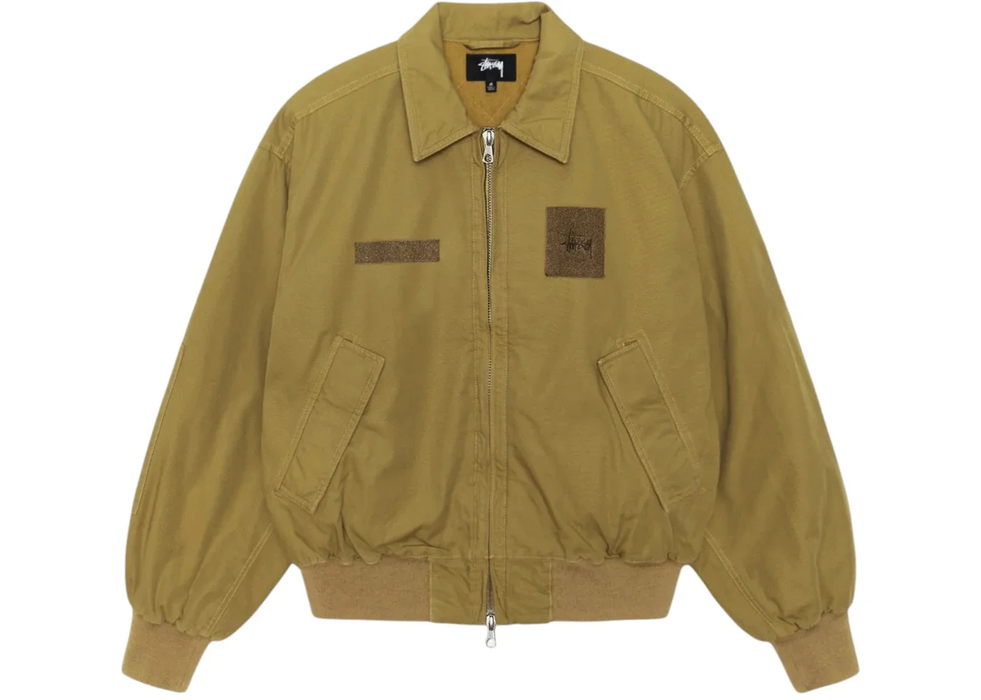 Stussy Flight Bomber Jacket Golden Olive - 1