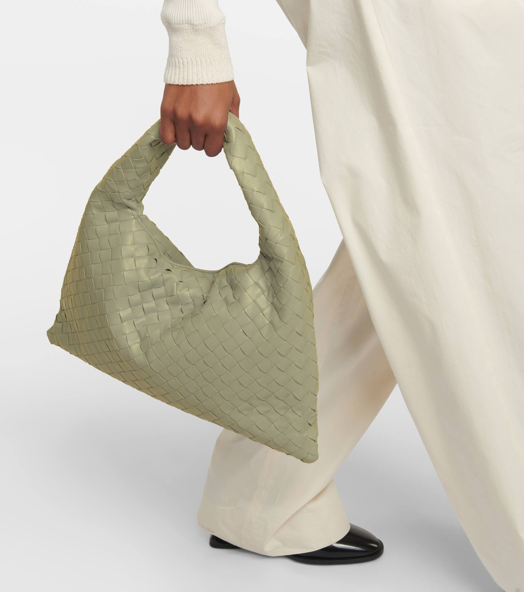 Hop Small leather tote bag - 7