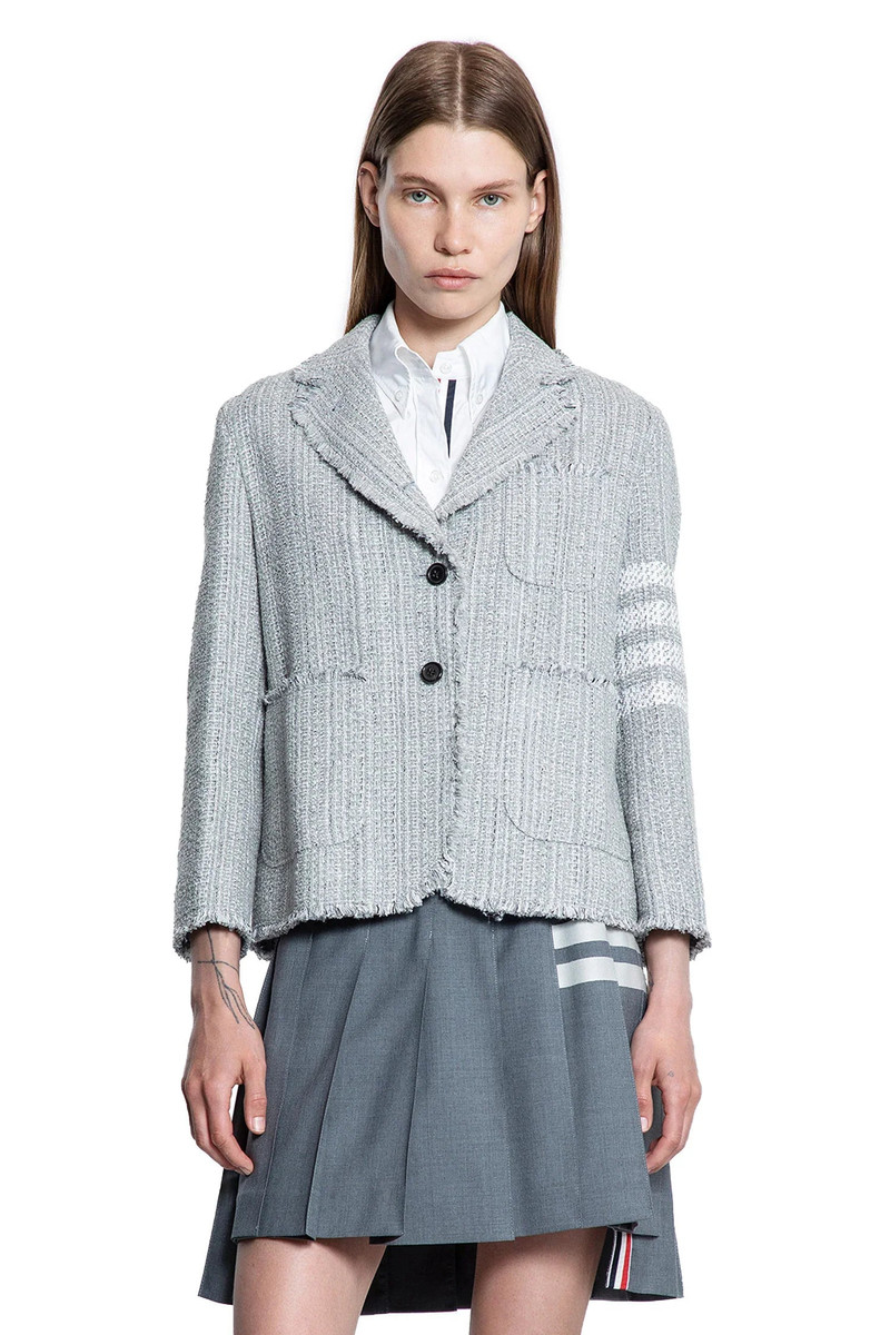 Thom Browne Tweed-Fray-4-Bar-Cropped-Sportcoat outlook