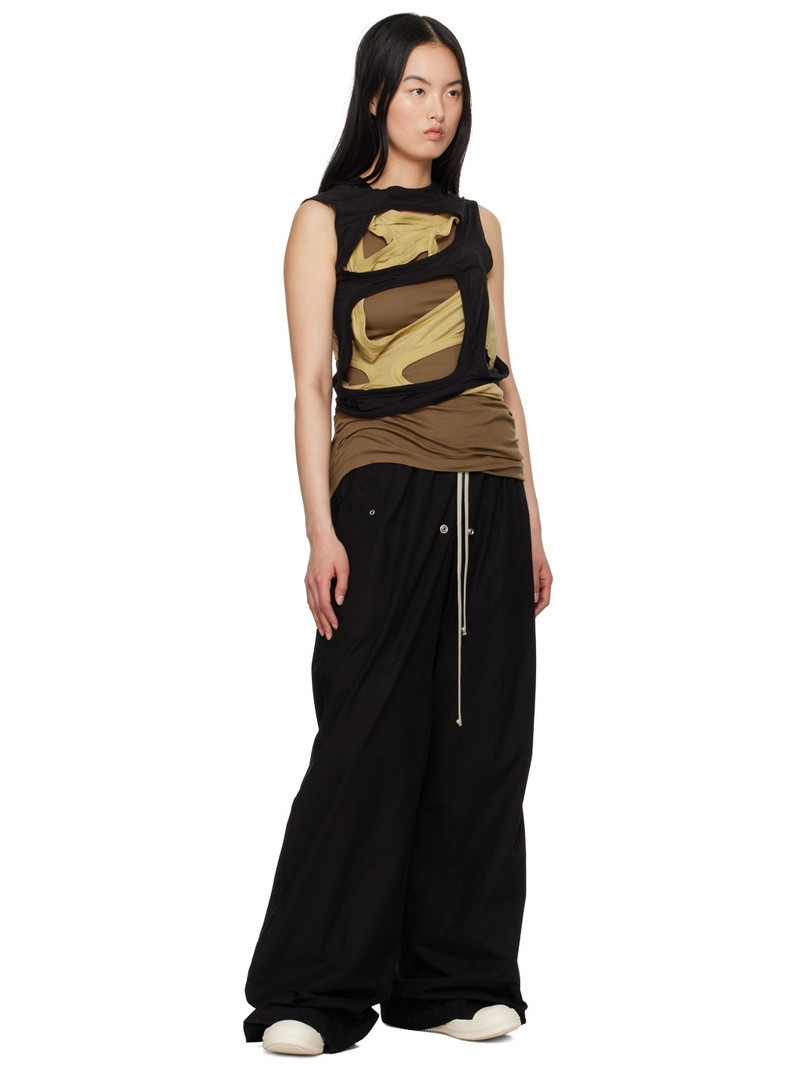 Rick Owens DRKSHDW Brown Double Ziggy Banana Tank Top outlook