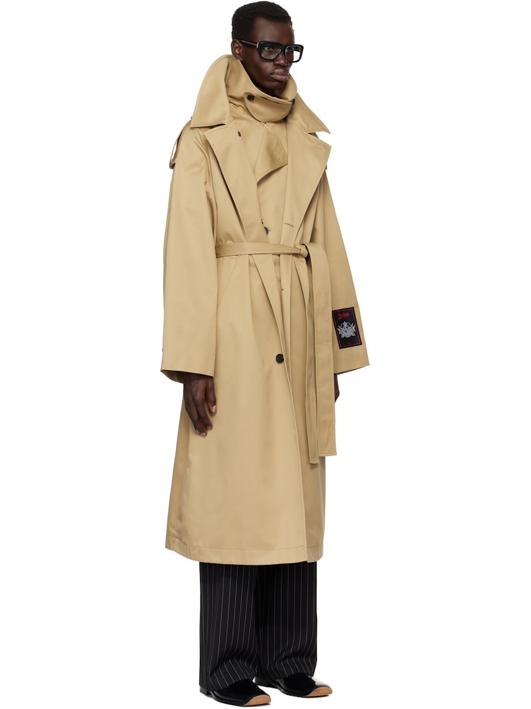 Beige 'The Deconstructed' Trench Coat - 2