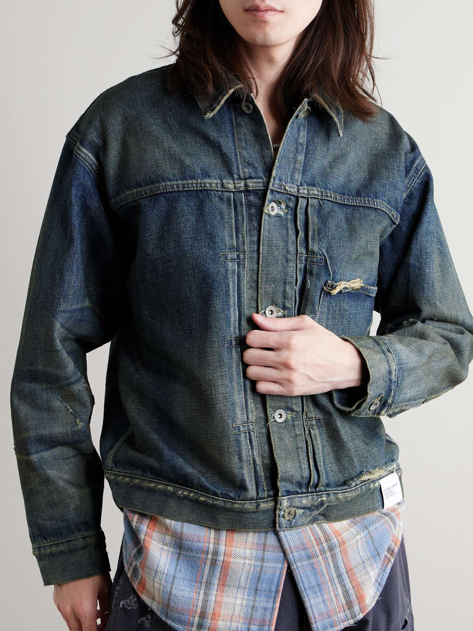 Savage Type-1 Distressed Denim Jacket - 4