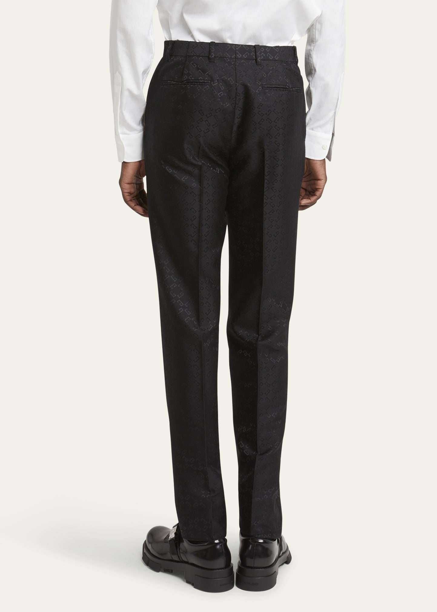 【送料&関税込】Givenchy Contrasting Trim Tuxedo Trousers Black | Crepe Satin Trim Tuxedo Trousers | Pure Collection