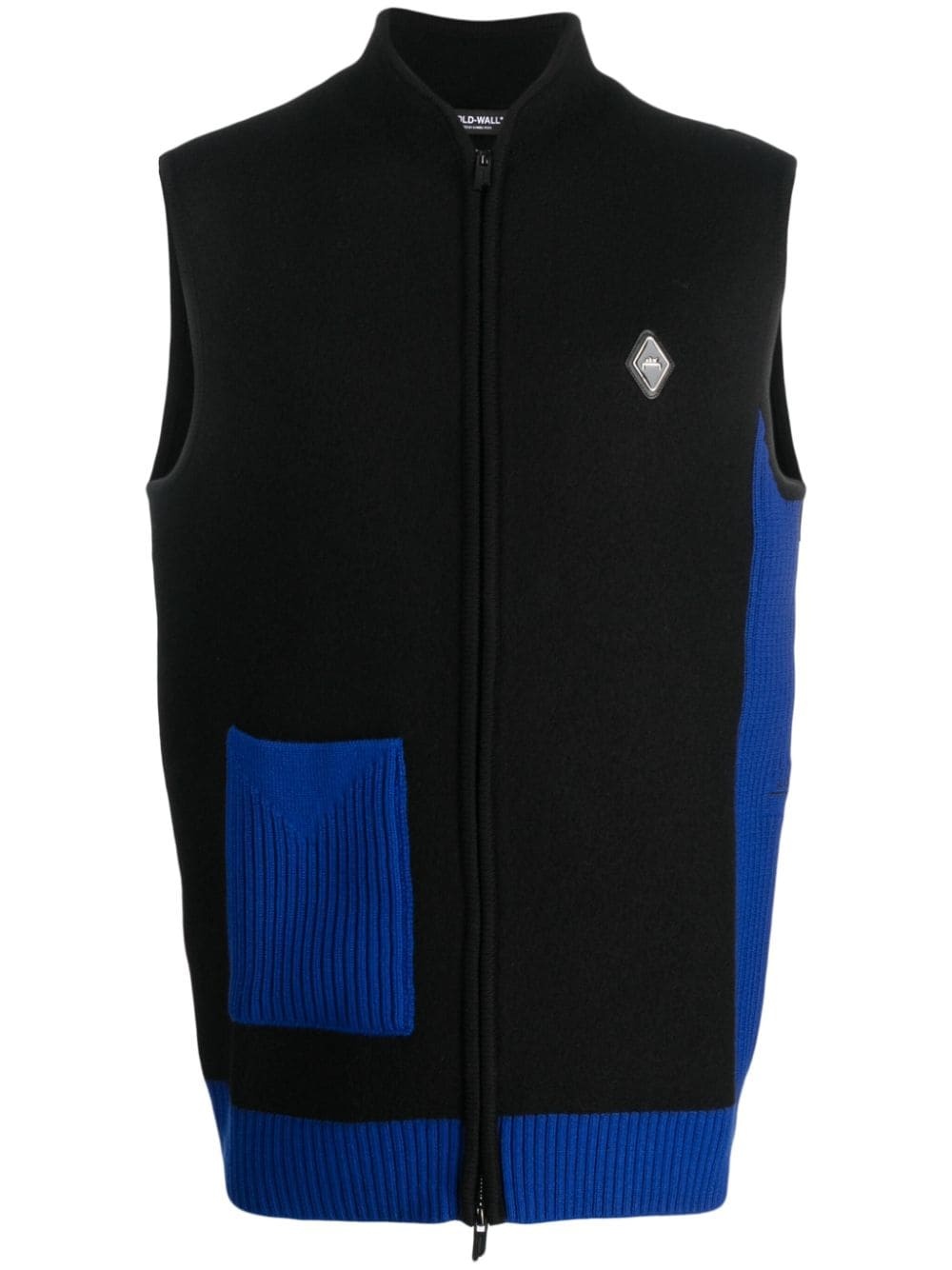 colour-block panelled gilet - 1