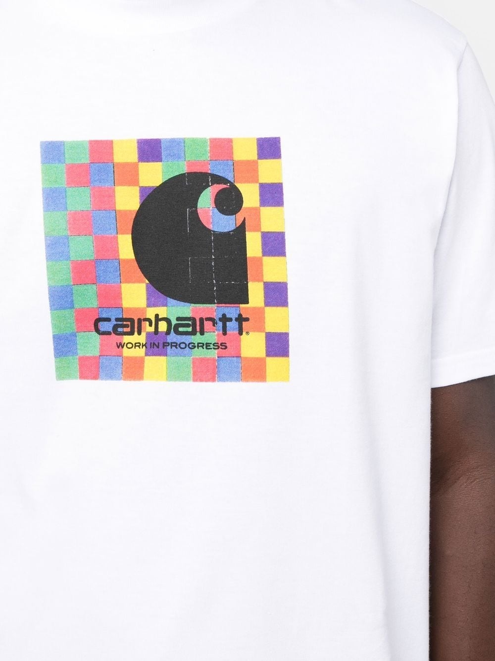 abstract graphic logo T-shirt - 5