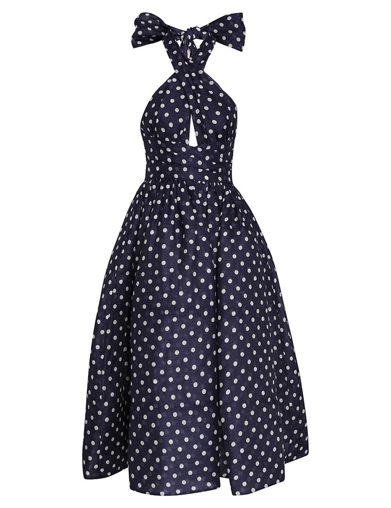 Zimmermann HIGH TIDE HALTER DRESS - 6001DHIGNVCMD | REVERSIBLE