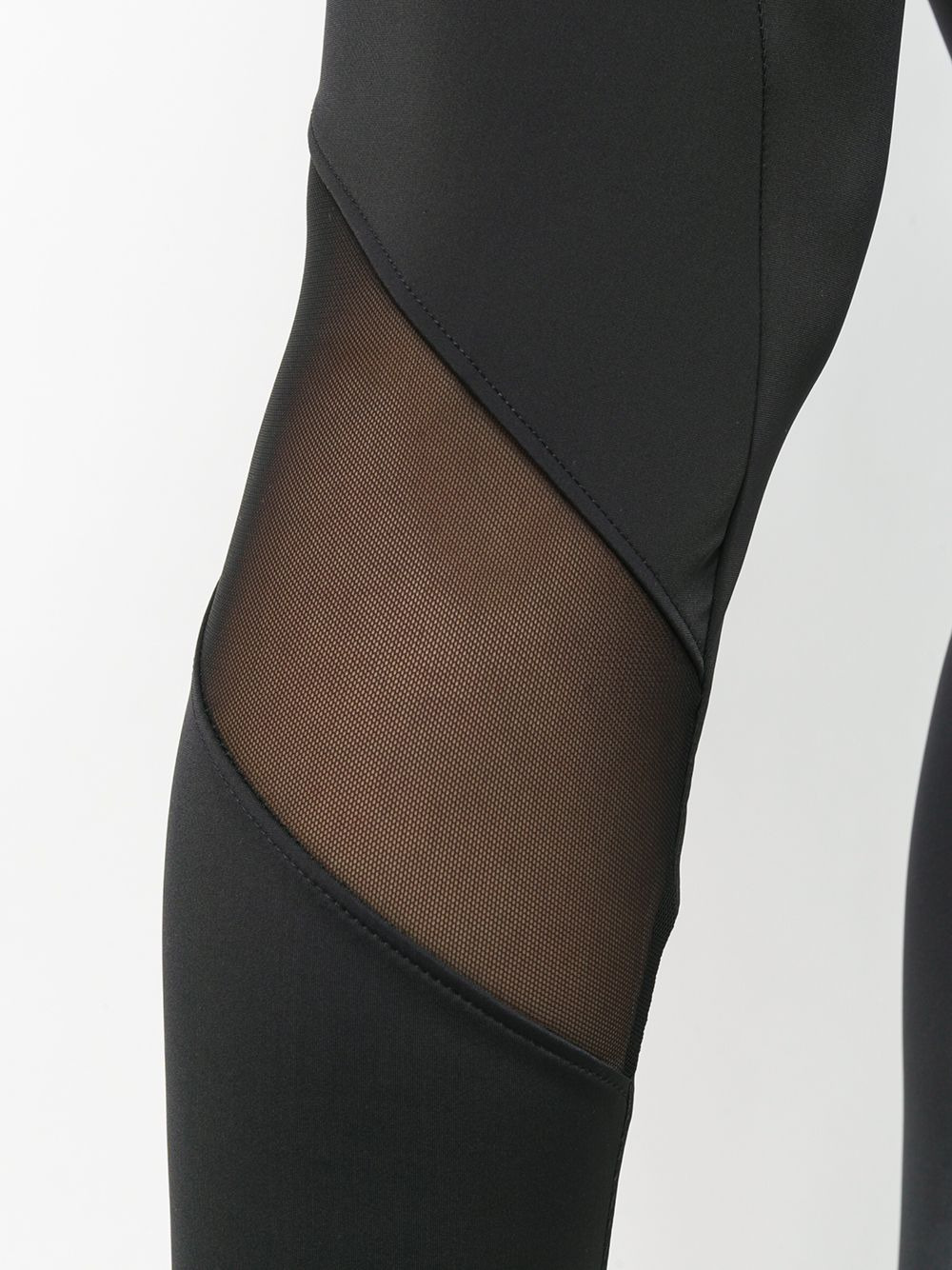 logo printed leggings - 5