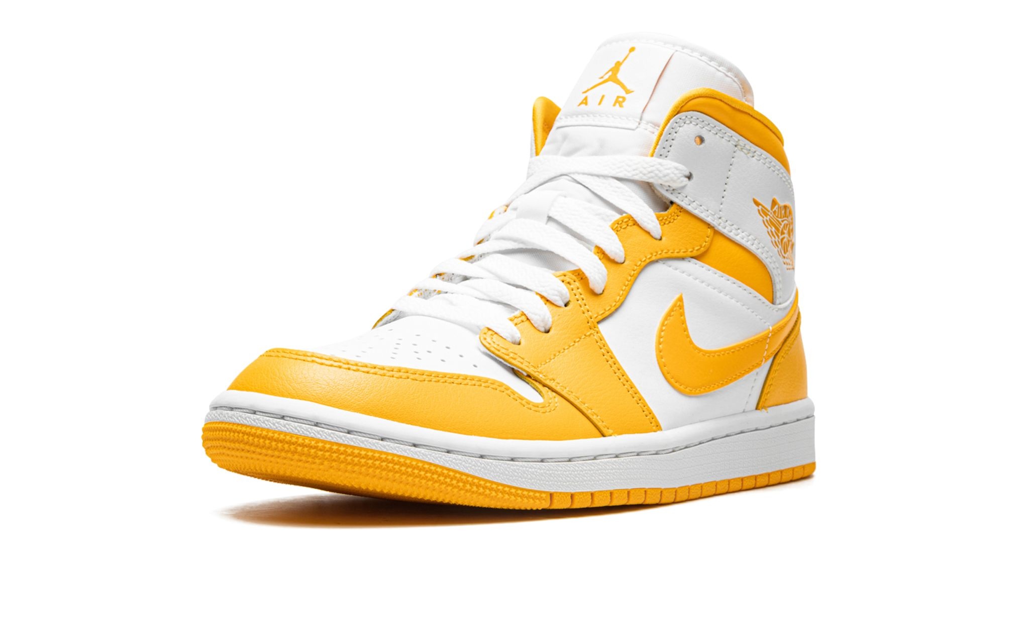 Wmns Jordan 1 Mid "White / University Gold" - 4