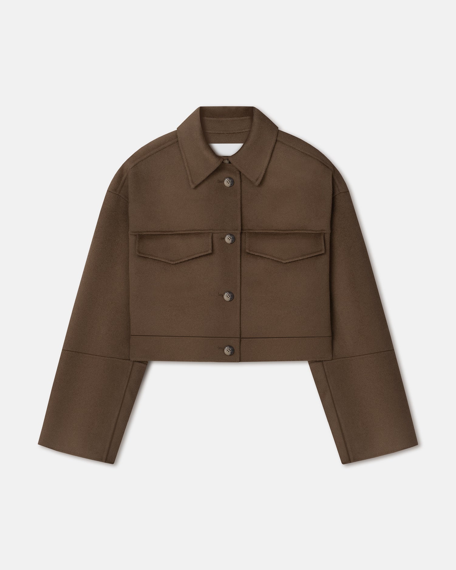 Double Wool And Silk Blend Jacket - 1
