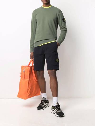 Stone Island fleece track shorts outlook