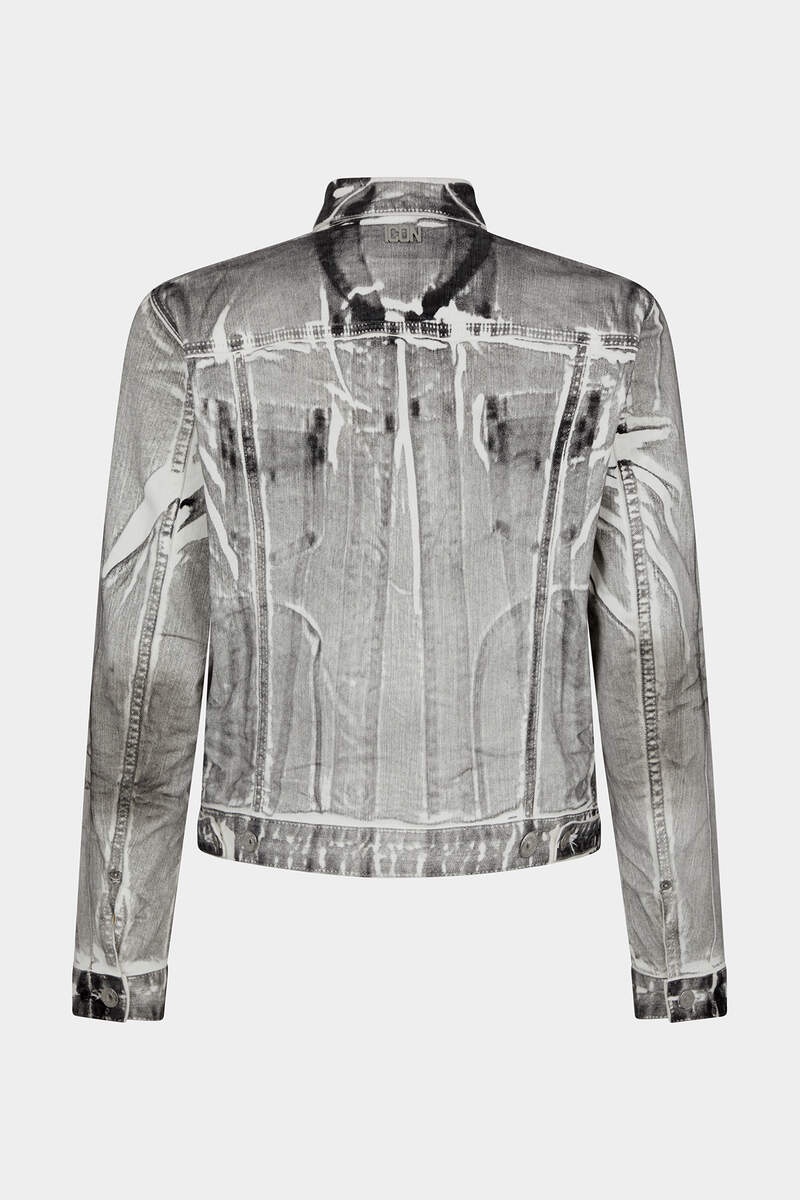 ICON WHITE COAL WASH DAN JEANS JACKET - 2