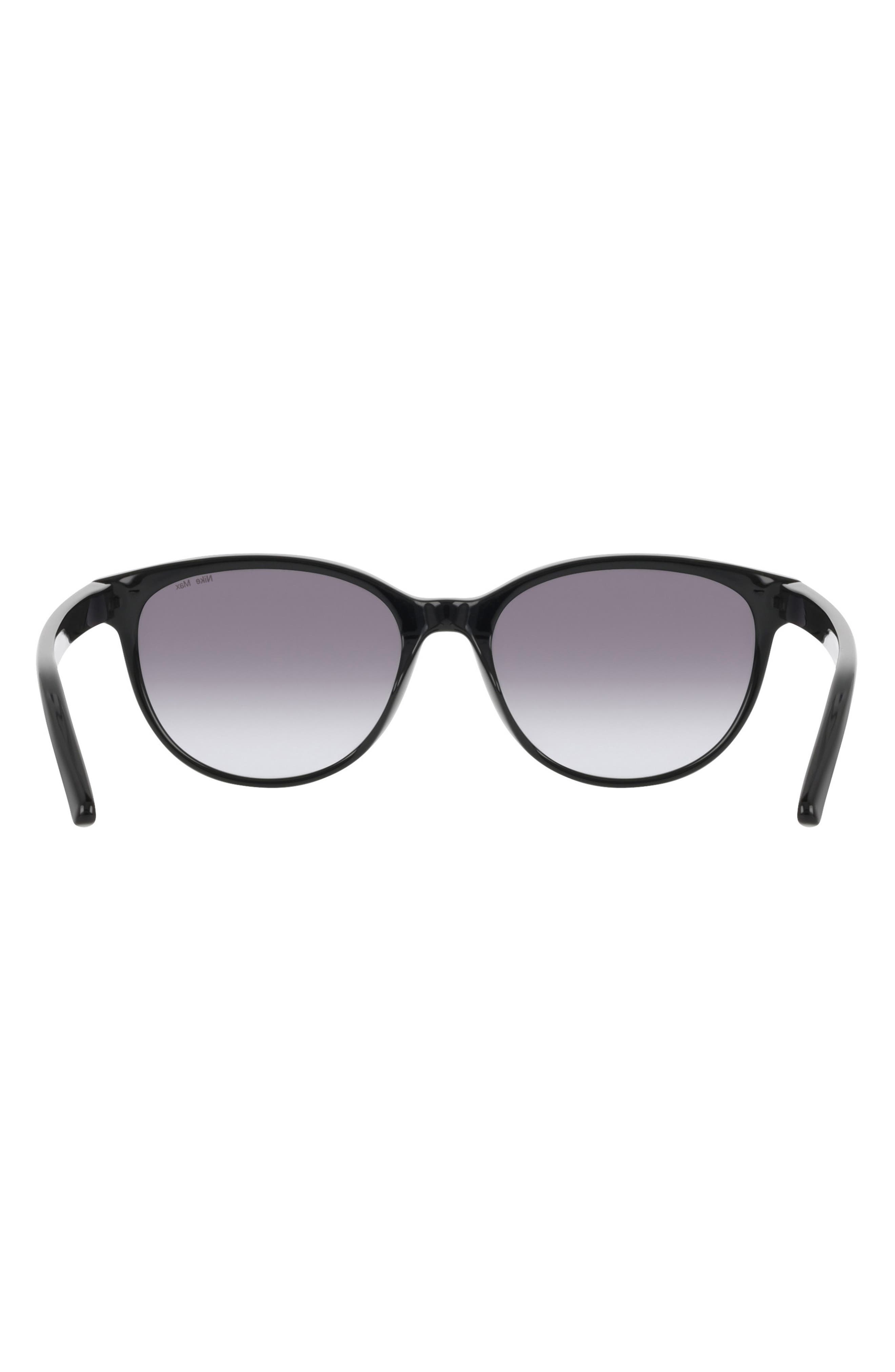 Nike Vital Trend 55mm Gradient Round Sunglasses in Black /Smoke Gradient at Nordstrom - 5
