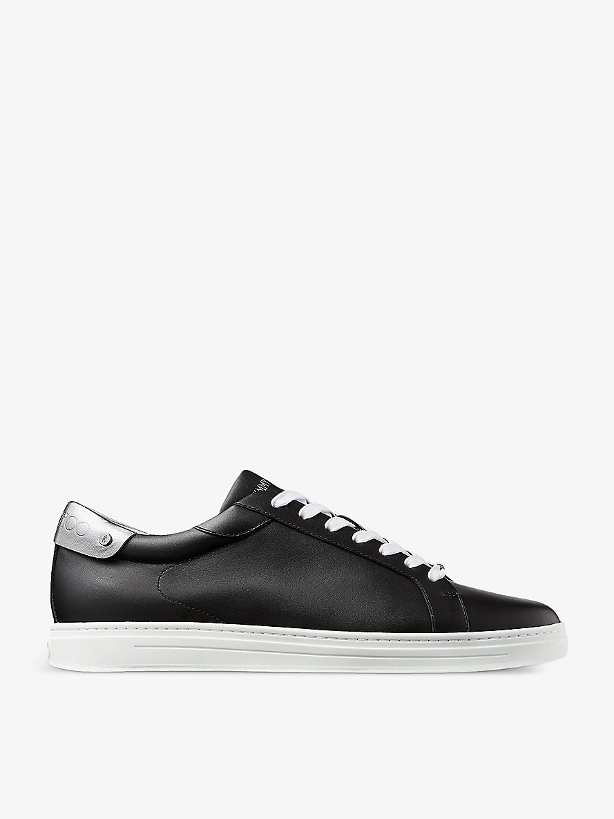 Rome/M branded leather low-top trainers - 1