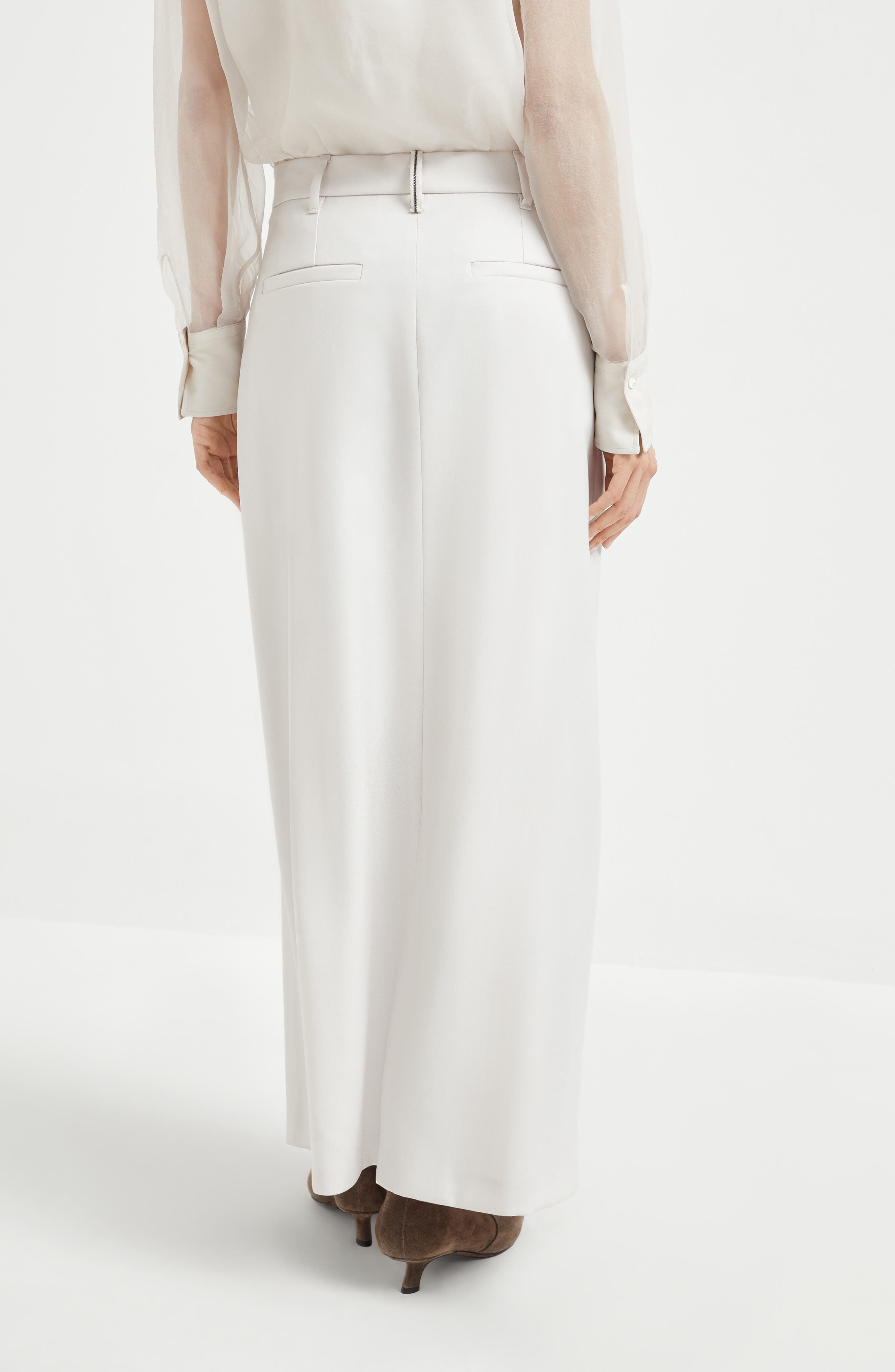 Brunello Cucinelli Curved sartorial skirt in Panama at Nordstrom - 3