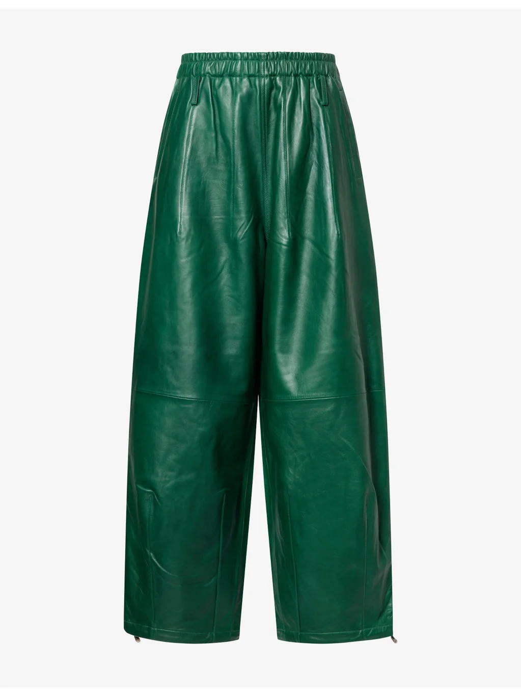 Oakdale Wide-Leg Leather Trousers - 1