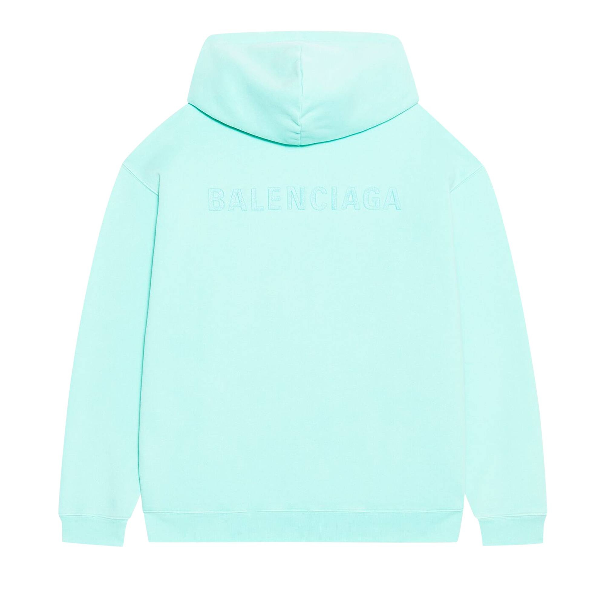 Balenciaga Medium Fit Hoodie 'Mint' - 2