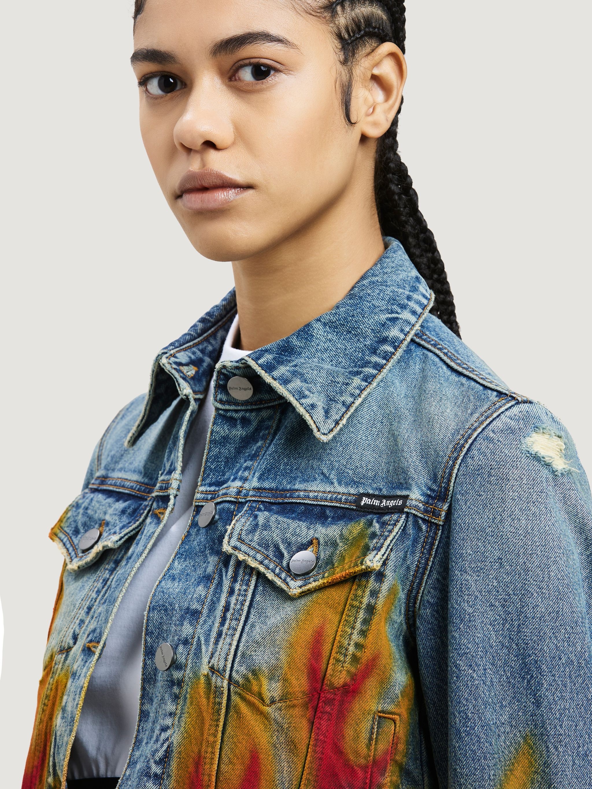 BURNING DENIM JACKET - 6