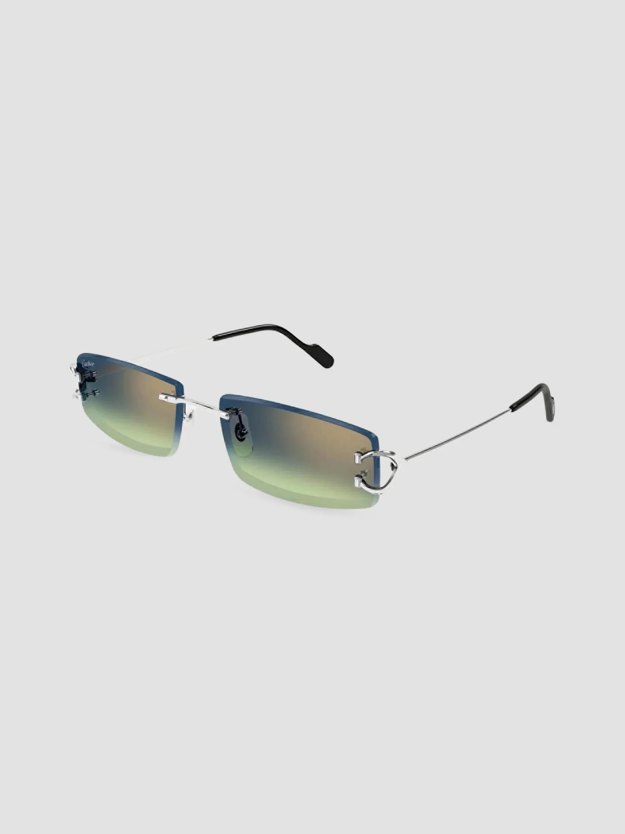 Men's Motifs De Ct0465S Rimless Rectangular Sunglasses - Silver - 1