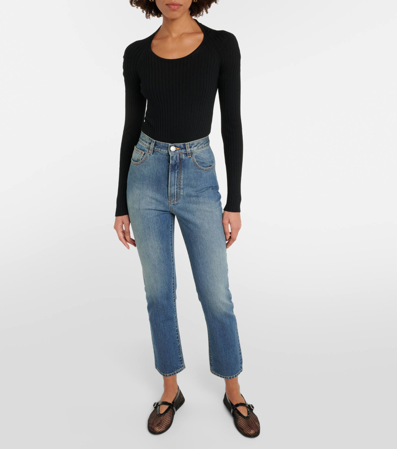 Alaïa Ribbed-knit bodysuit outlook