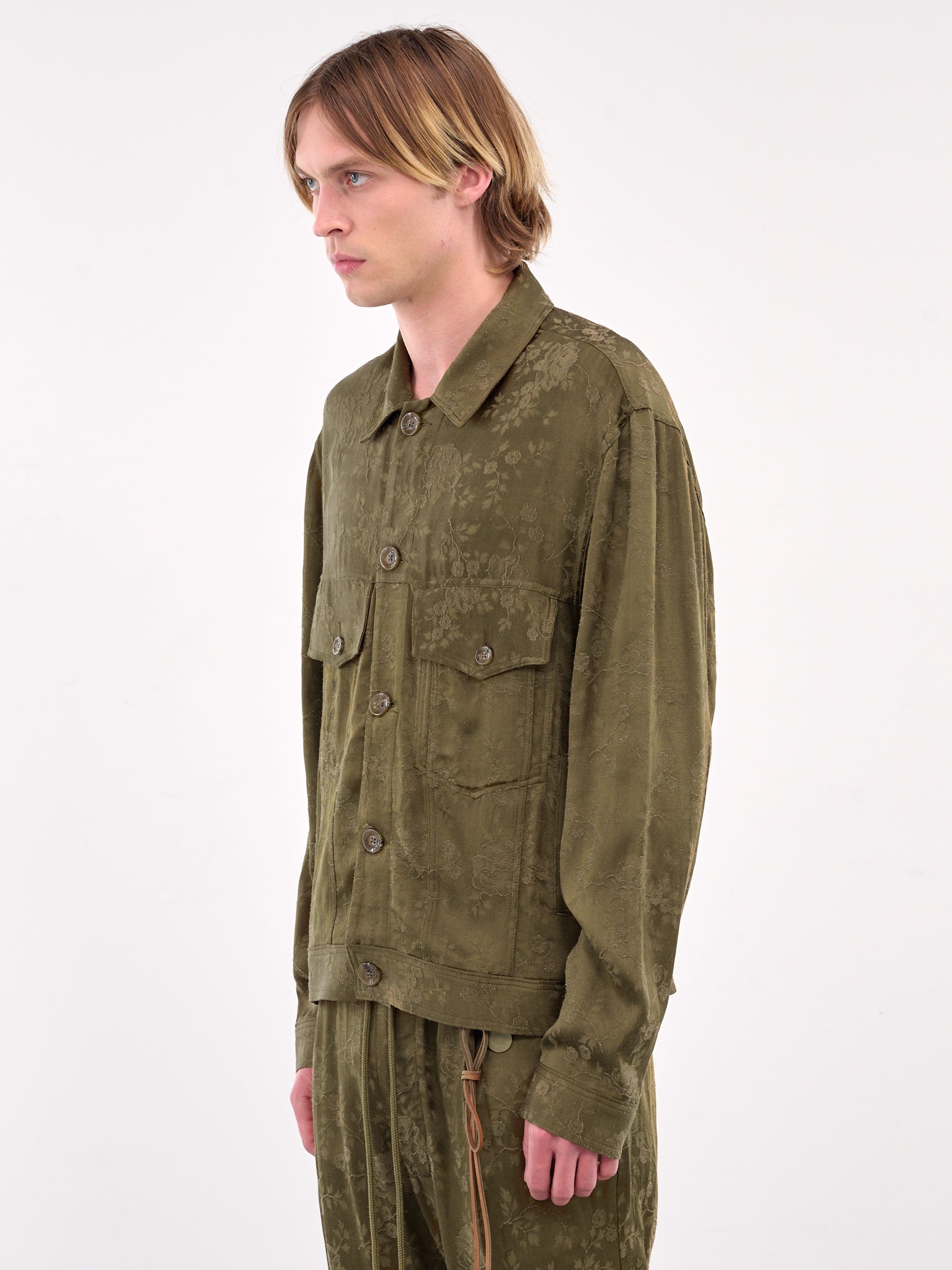 Antique Floral Work Jacket - 2